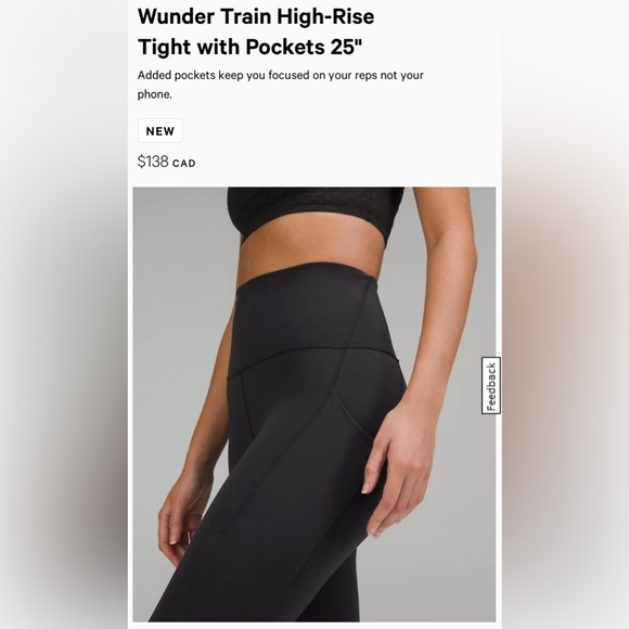 ISO Lululemon Wunder Train Leggings - Size 18 - Picture 1 of 1